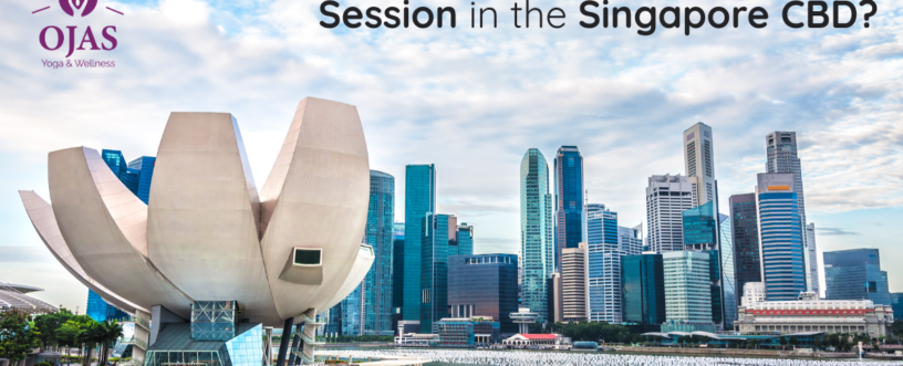 yoga session in the Singapore CBD