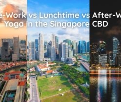 before-work vs lunchtime vs after-work yoga Singapore CBD