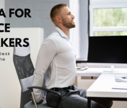 desk yoga for neck pain