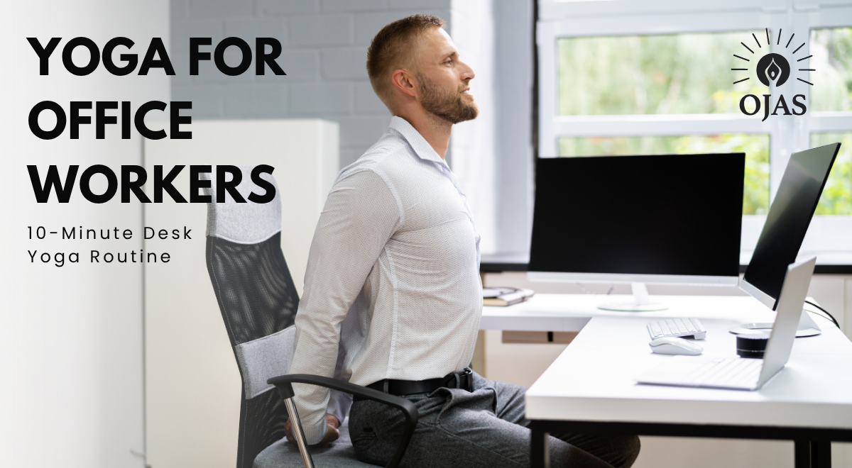 desk yoga for neck pain